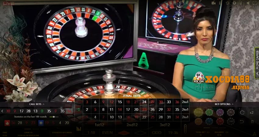 Hướng dẫn chơi Roulette xocdia88